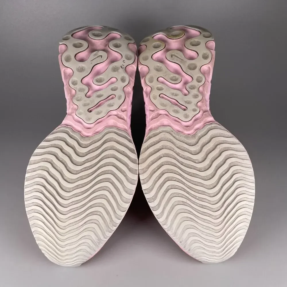 Nike React Phantom Run FK 2 Women’s Size 10 Pink White Running Sneakers Shoes
